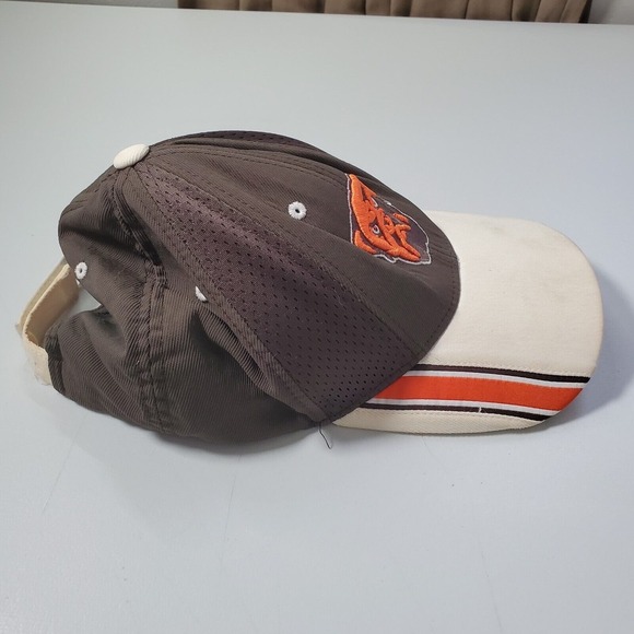 Cleveland Browns Reebok Hat Men Adjustable Bulldog Logo Cream‎ Brown NFL Fan - Picture 2 of 10